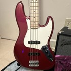 Fender Jazz Bass 4-string Electric Bass Guitar Red Maple Fretboard W  Amp
