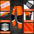 Chainsaw Chaps 8 Layers Heavy Duty Chain Saw Pants Safety Apron With Adjustab   