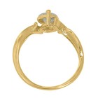 14kt Yellow Gold 0 52ct G-h Vs2 100  Natural Diamond Ring - Tariffs Free