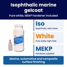 Boat Suppliers Pure White Gelcoat With Wax And Mekp Hardener Marine Repair