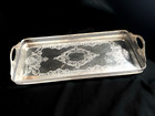 Antique Small English Silver Plated Gallery Tray 1900-1920th 