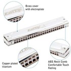 Easttop 24holes Professional Tremolo Harmonica Harmonica Tremolo Mouth Organ Us