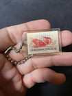 Vtg Old Firebird Racing Fuel Pure Oil Gasoline Key Chain Newark Ohio Walker