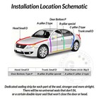 Rubber Seal Weather Strip Foam Sticky Tape Door Window Draught Excluder 2 Meter