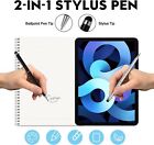 Stylus Pens For Touch Screens  2 In 1 Stylus Pen   Black Ink Ballpoint Pens 15pk