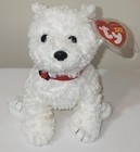 Ty Beanie Baby      Dundee The White Dog 5 5  New Mwmts Plush Stuffed Animal Toy