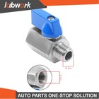 Labwork 2pcs 316 Stainless Steel Ball Valve 1 4  Npt Male To Female