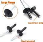 100pcs 3 16  X 3 4  Large Flange Aluminum Blind Rivets Pop Rivets Grip Grange 