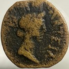 Neptune Goddess Fortuna Roman Provincial 27bc-14ad Reign Of Augustus Coin Scarce