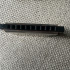 Vintage M  Hohner Marine Band Harmonica No  10 Hole Key Of C With Case Working 