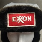 Vtg Exxon Trapper Flap Hat Gas Station Fuel Mechanic Drill Baby Drill 60s Usa S