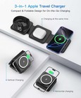 Magnetic Wireless Charger For Apple Watch  Iphone   Airpods 3in1 Foldable Charge