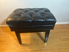 Paul Jansen Adjustable Bench Satin Black Piano Seat Stool Grand Upright Music