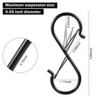 10 Pack S Hooks For Hanging  3 7 Inch Metal Plant Hooks For Hanging Baskets     