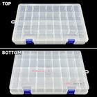 Plastic Organizer Container Box With Adjustable Dividers White 1 Pcs