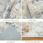 3x12 Ft Long Hallway Runner Rug - Non-slip Washable Kitchen Rug With Rubber 