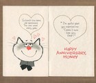 Funny Vintage 1960s Happy Anniversary Card For Spouse By American Greetings     