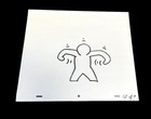 Keith Haring Sesame Street Production Cel Large Character Animation Art