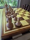 Stunning Walnut  Maple And Brazilian Cherry Hand Made Chess Board