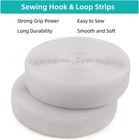 Sew On Hook And Loop Tape 1 Inch Wide  16 4 Feet White  1 Inx16 4 Ft  White 