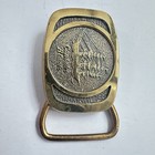 Captain Black Pipe Tobacco Promo Solid Brass Dress Belt Buckle Made In Usa