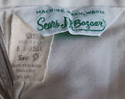 Vintage 1974 Sears Jr Bazaar Womens Sz 9 Med Ivory Dress Pants Poly Cotton Great