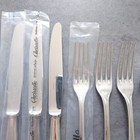 Christofle Perles 9pcs Flatware Silverplate Table  Knife Fork Spoon Excellent