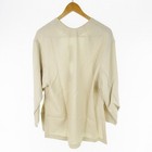 Vinca Tokyo Women s Light Beige Long Sleeve Blouse Dress Knee Length