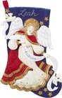 Bucilla Christmas Felt Stocking Applique Kit 18  Long Christmas Angel 86860