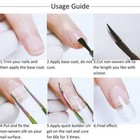 Us 10pcs Nail Repair Fiberglass Silk Wrap Gel Tips Extension Fiber Glass Sticker