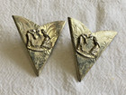 Rockmount Ranch Wear Silvertone Collar Points Denver Couple Curtsey   Bow Vtg