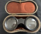 Antique Lemaire Paris Small Opera Glasses  Orig  Brown Leather Case  Fine Optics
