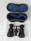 Antique Chevalier Paris Opera Glasses Binoculars W Leather Case C1900 - Working 