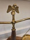 Vintage Brass Scale Of Justice Balance Bald Eagle  Contempora Irving Schwartz Co