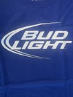 Bud Light Loose Fit Blue Beer Alcohol Shirt Mens Medium New 