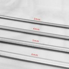2 2-6mm Real Stainless Steel Silver Flat Snake Chain Necklace Women Men 18-36   