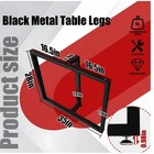Legs Black 28      x 35       Industrial Metal Table Legs Office Dining Modern Furniture
