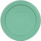 Pyrex 7202-pc 1 Cup Green Round Plastic Lid 6 Pack For 1 Cup Glass Bowl New