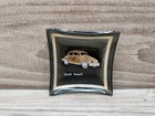 Volkswagen Gold Beetle 1960 s  think Small  Gray Glass Dealer Trinket Ashtray