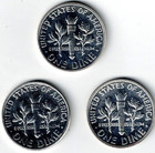 1956 1957 1958 Three Proof Silver Roosevelt Dimes 