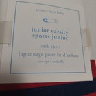 Pottery Barn New Baby Crib Skirt Junior Varsity Sports 16  Drop 28x52 Colorful