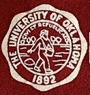 Vintage 1950   s University Of Oklahoma Sooners Football Pennant  Wow 