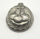 Vintage Pewter Cherry Jelly Mold Made In Italy