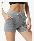 Womens Soft And Comfy Activewear Workout Shorts With Pockets And Drawstring