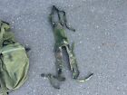 Rare Vintage British Long Back Bergen Rucksack W  Side Pouches And Yoke Od 1980s