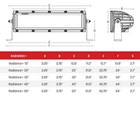 Rigid Industries   Radiance  10 Inch Led Light Bar  blue Backlight  With Harness