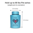Pet Cremation Urns For Dogs Cats Ashes  Up To 60 Lbs Memorial Keepsake Urns