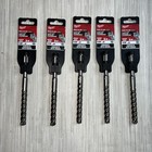 Milwaukee 1 2  X 4 x 6  Mx4 Sds Plus Rotatory Hammer Drill Bit  Rebar Lot Of 5