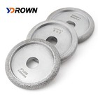 4  3pcs Vacuum Brazed Diamond Profile Wheel Marble Granite Countertop Grinding