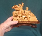 Vintage Chinese Hand Carved Wooden Asian Sculpture Wood Carving 